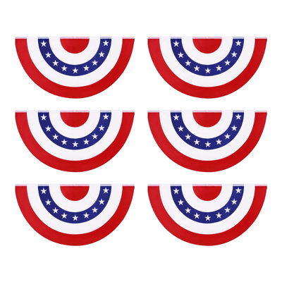 6pc Independence Day Patriotic Bunting Banners