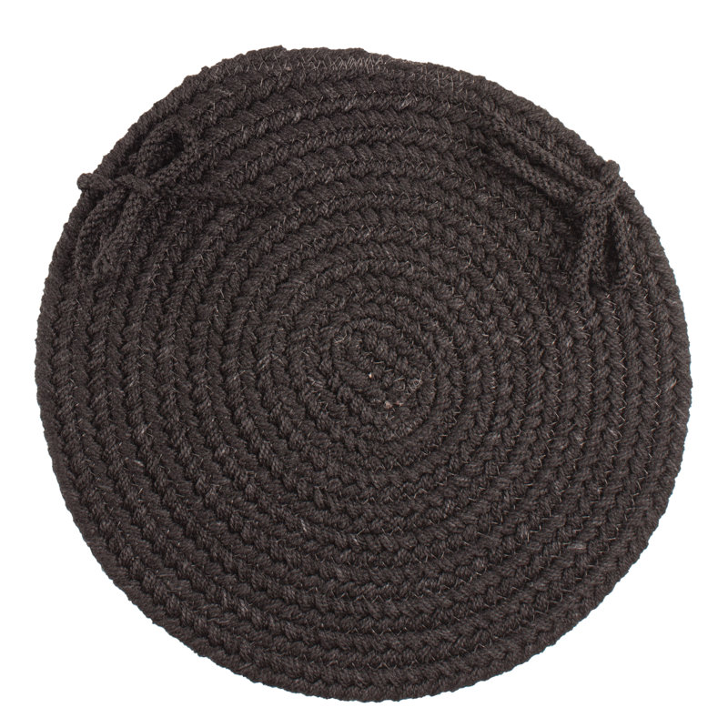 Coussin de chaise sophistiqué, Noir