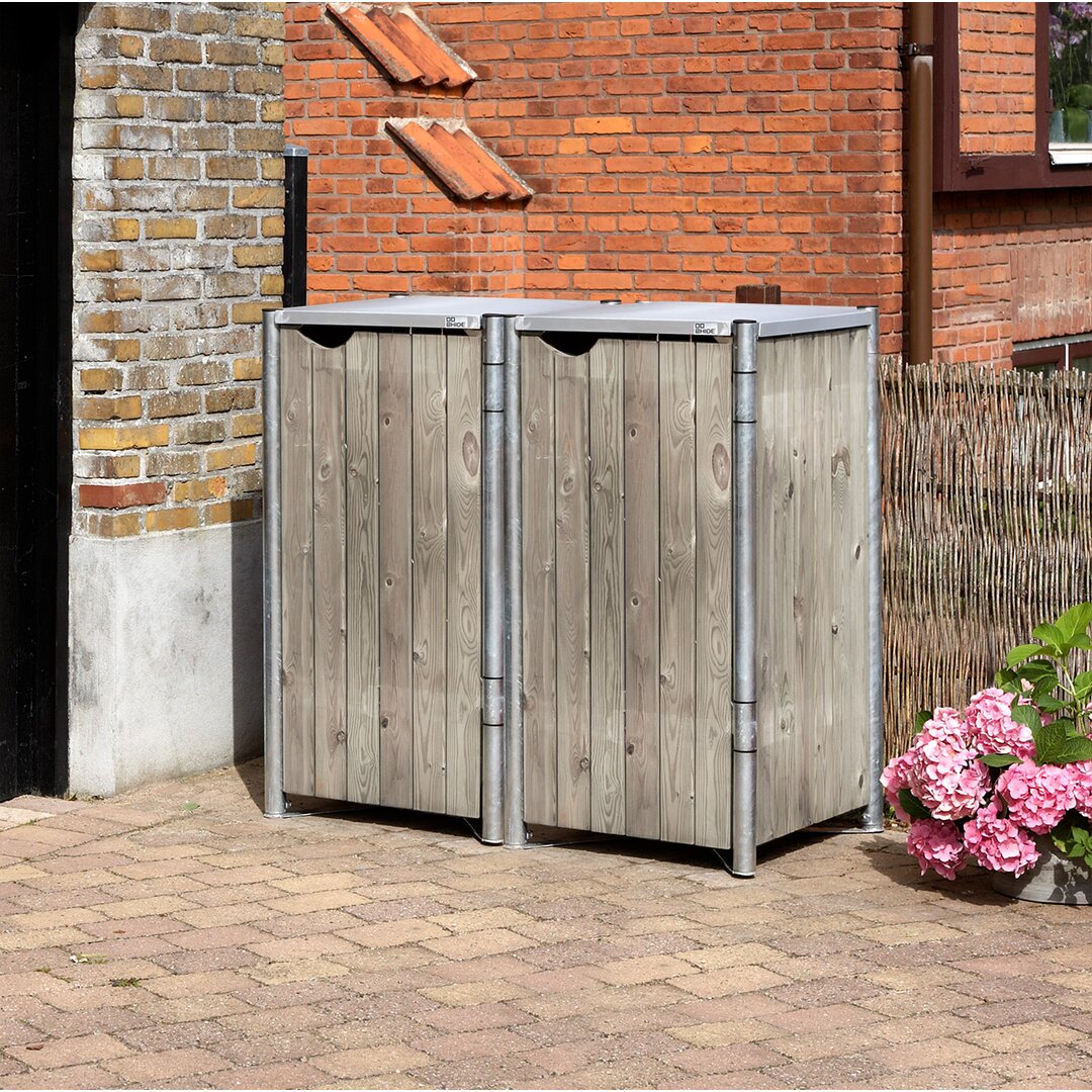 Mülltonnenbox Hide aus Holz