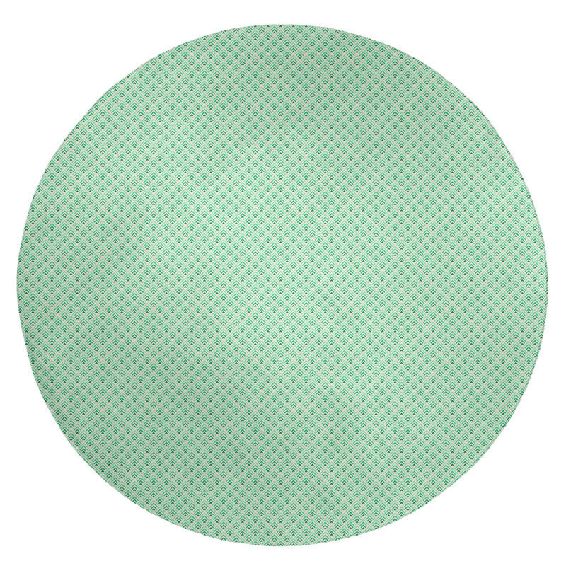 Chenille Geometric Indoor Rug, Round 5'