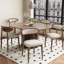  Ensemble de salle à manger 7 pièces avec table de rangement extensible intégrée et 6 chaises-132210893-132210897