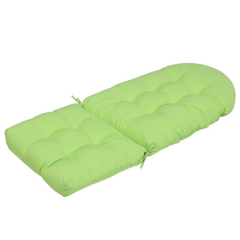 Outdoor 4'' Adirondack Chair Seat / Back Cushion, Light Green