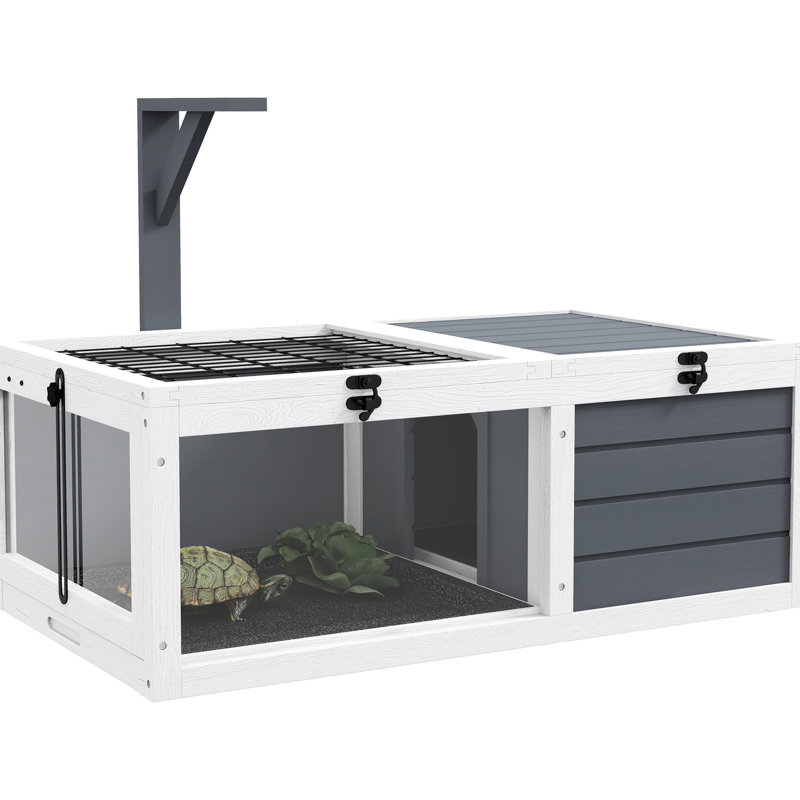 Habitation de tortue en bois grise