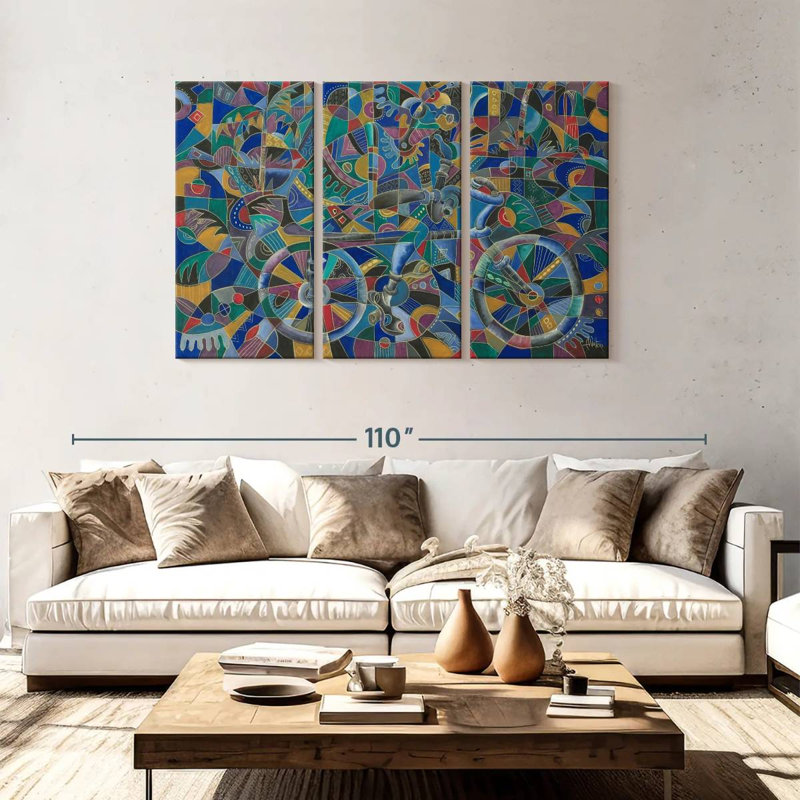 Mehar The Last Cyclist, 48" H x 74" W