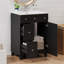 Armoire de salle de bain avec lavabo en céramique, 2 tiroirs, 1 porte-11904987