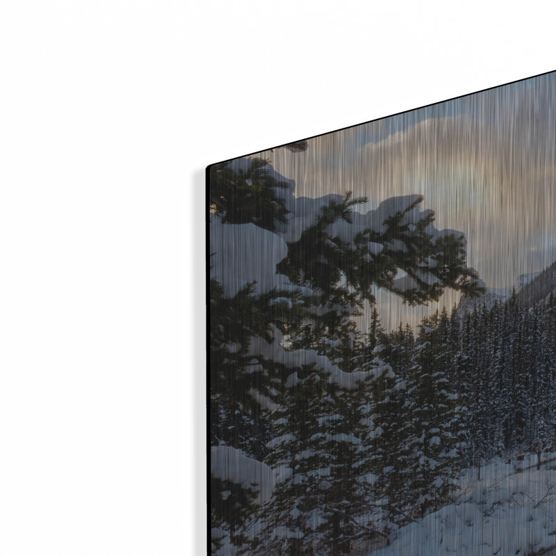  «Lake Louise 4» par Joe Reimer, art mural en métal, H 24 po x l 36 po