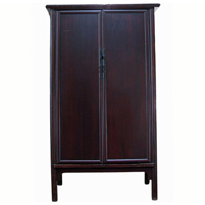 19th Century Chinese Elm Wardrobe Armoire