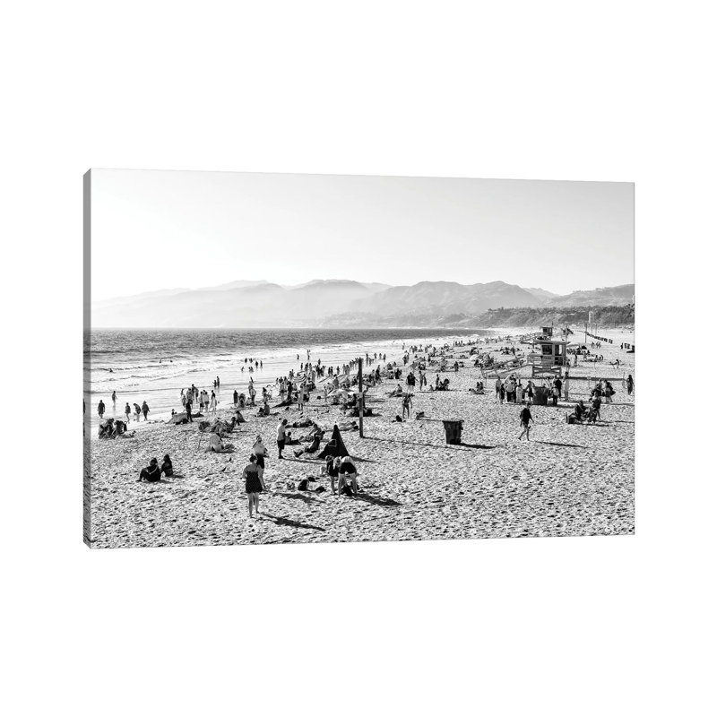 Santa Monica Bay Beach by Philippe Hugonnard - Wrapped Canvas Print, 101.6 cm H x 66.04 cm W x 1.91 cm D