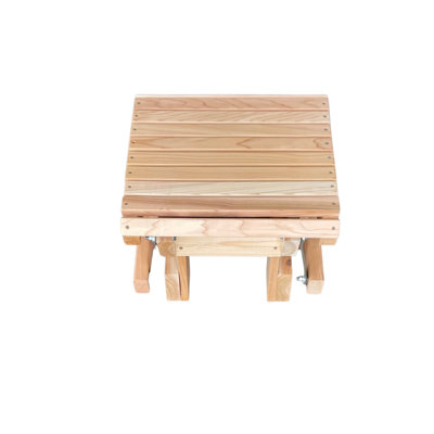 Repose-pieds en cèdre, fabrication Amish