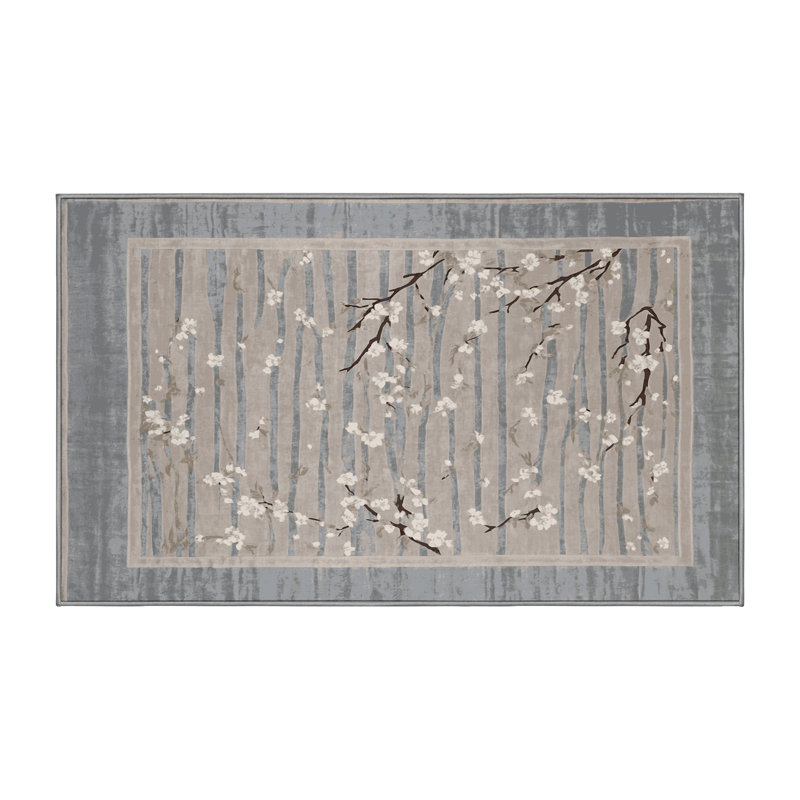 Tapis gris lavable à la machine, Tapis de couloir 2 pi x 4 pi