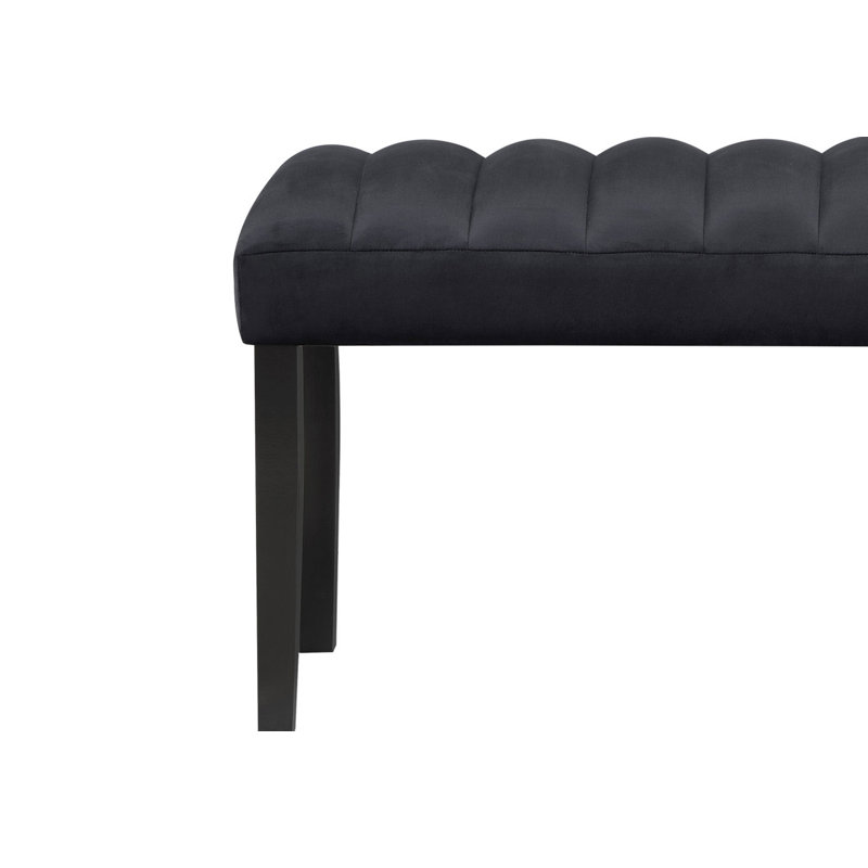Lileigh Microfiber / Microsuede Upholstered Bench