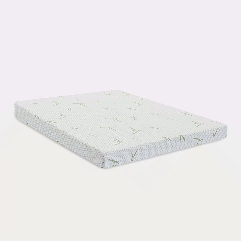 Double matelas en mousse viscoélastique avec housse infusée en rayonne de bambou, 8", Lit double