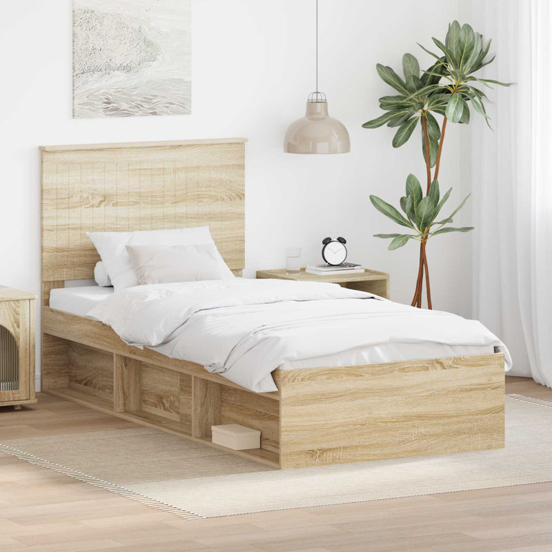 Solid Wood Bed, Sonoma, Single (3')