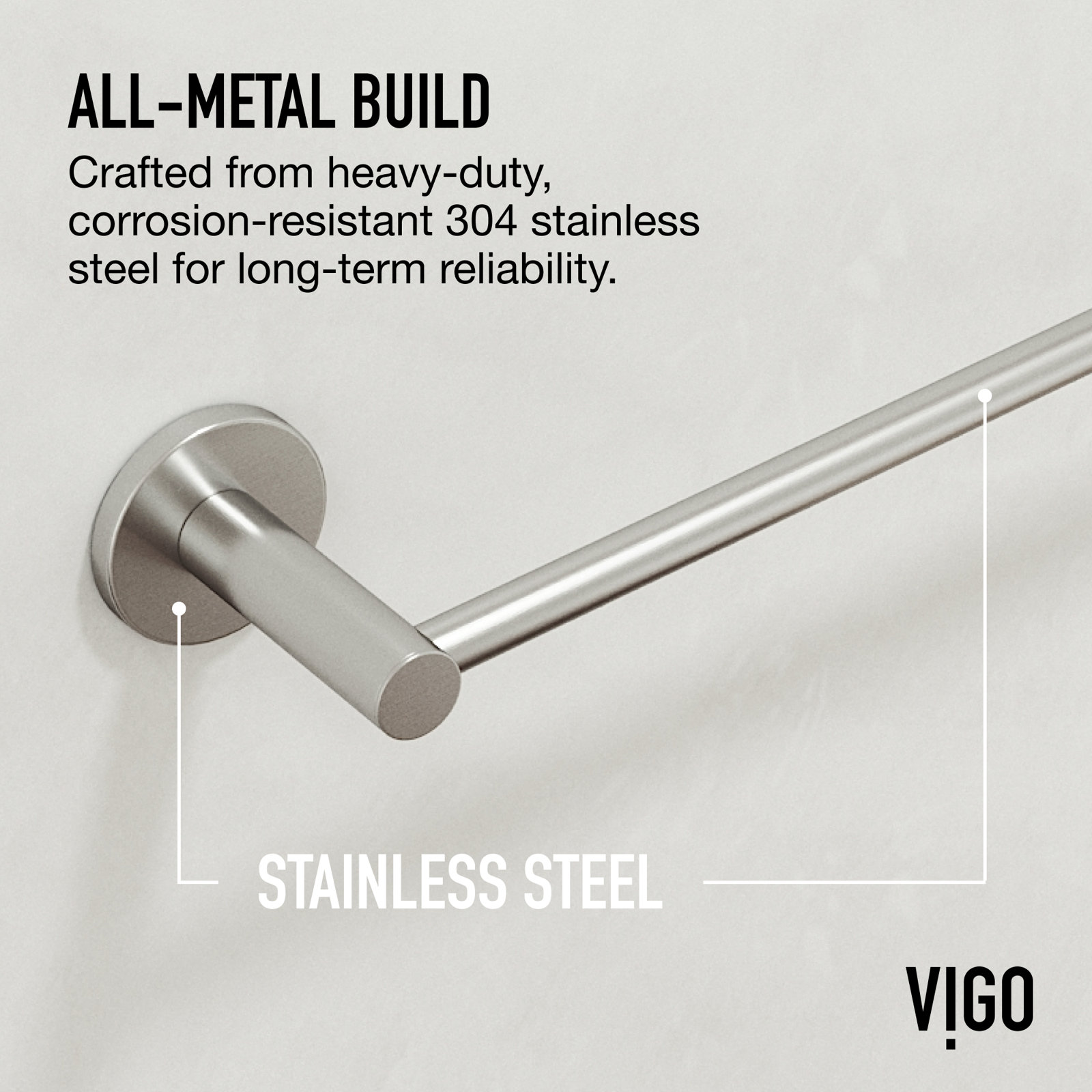 Cass 4-Piece Bathroom Hardware Set, Brushed Nickel