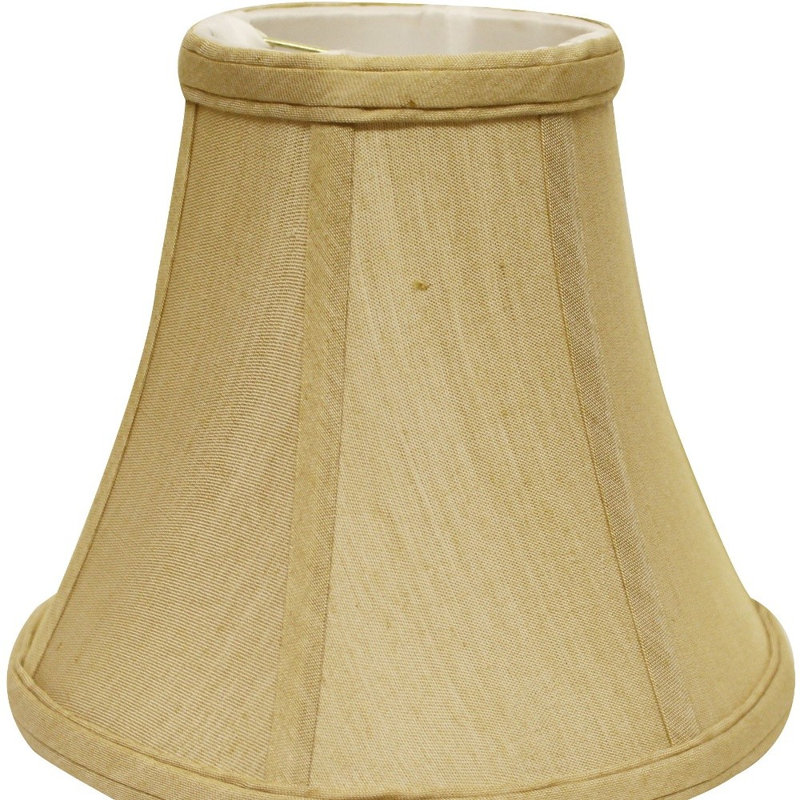 Abat-jour cloche de qualité supérieure, H 7 po x l 8 po x P 8 po, Brun clair