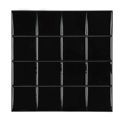 Carrelage mosaïque carré à peler et coller en gel 10 po x 10 po
