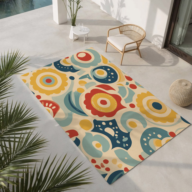 Jazzy Spark Indoor And Outdoor Area Rug, Rectangle 1 pi 6 po x 2 pi 6 po