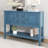 Bouldin Storage Vintage Console Table with Four Small Drawers and Bottom Shelf for Living Rooms, Ample Storage Vintage Console Table-2038687841