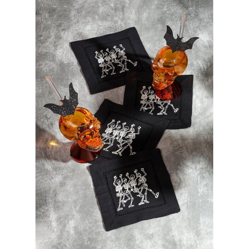 Skeleton Dance Cocktail Napkins