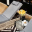Tyndale 195cm Long Reclining Single Sun Lounger with Cushions and Table-411703435-411703439