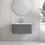 Meuble-lavabo mural simple flottant 30 po avec comptoir en céramique Modern