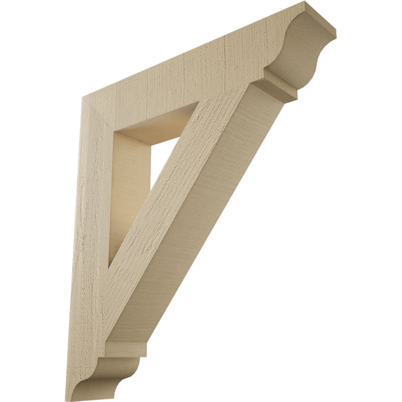 Support traditionnel en cèdre brut à grain de bois TimberThane, H 32 po x l 5,5 po x P 28 po