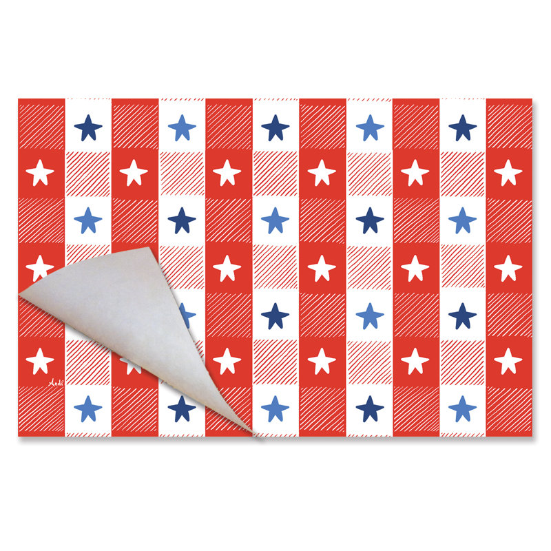 Napperons en papier 24 feuilles Patriotic Picnic