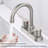 Bathroom faucet with 360 degree turn spout