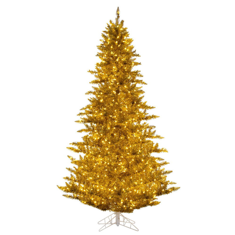 Artificial Christmas Tree with Lights, 7.5'