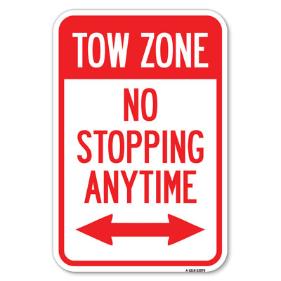 No Stopping Anytime With Bi-Directional Arrow/23579