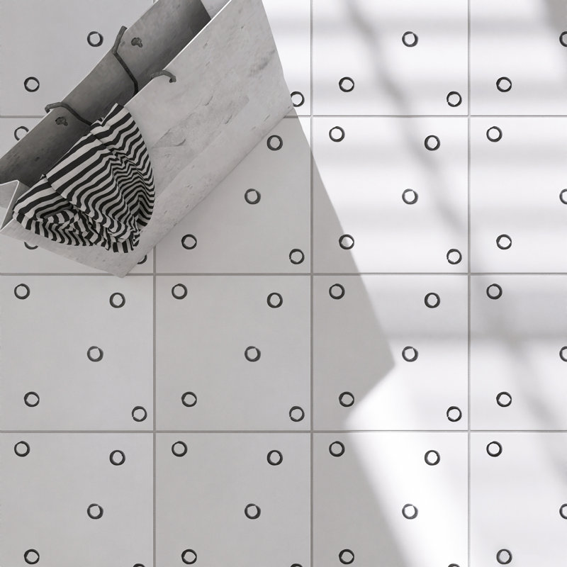 Kenzo Square 7.9 in. x 7.9 in. Matte Porcelain  Floor and Wall Tile, Dec 03