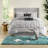 Elegant Grey Tufted 7 Piece Bedding Sets For Cal King