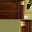 Crédence de rangement classique en bois massif de style américain de 78,74 po