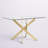 Kara Glass Pedestal Dining Table for 4 or 6 People-198658962-199189783