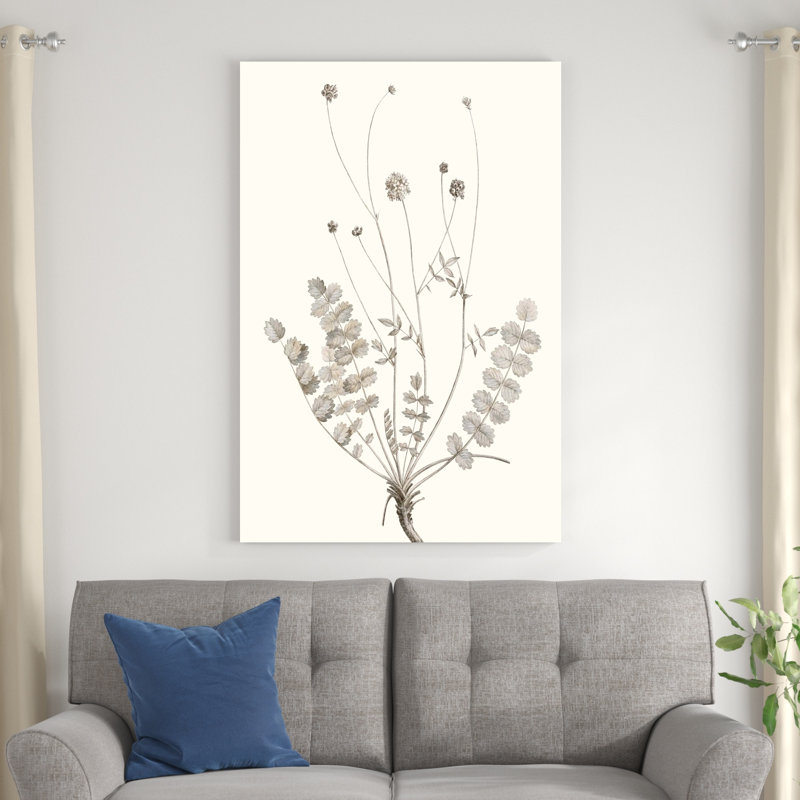 «Neutral Botanical Study IX», peinture sur toile, H 48 po x l 32 po