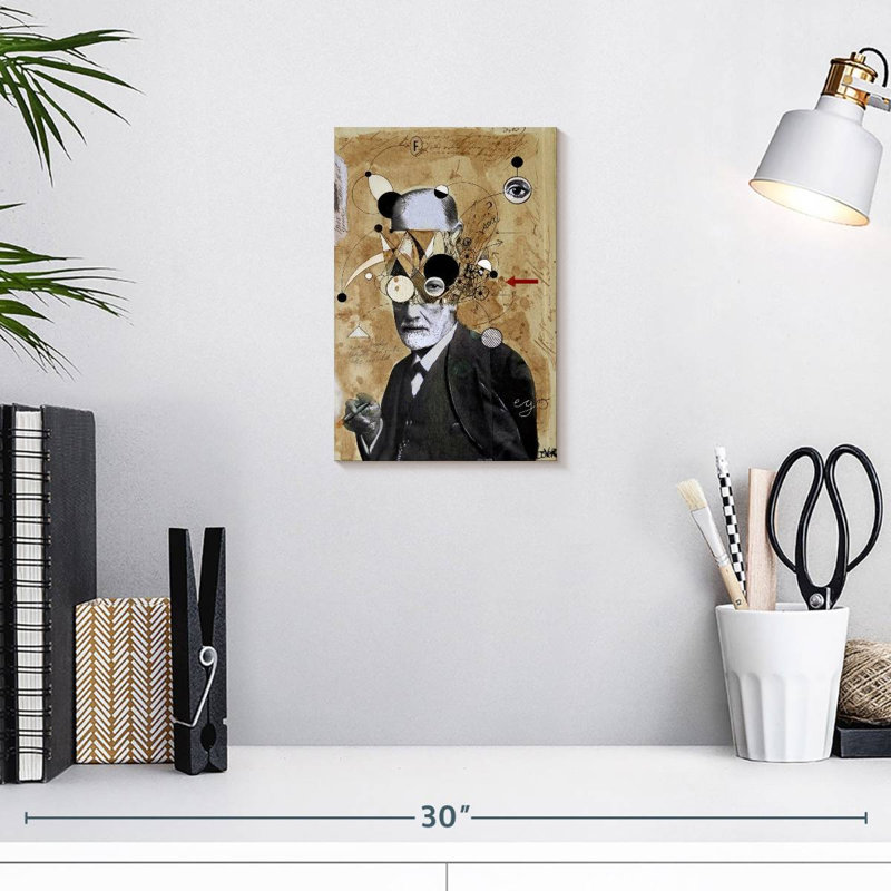Keiraleigh Freud With Abstractions, 12" H x 8" W