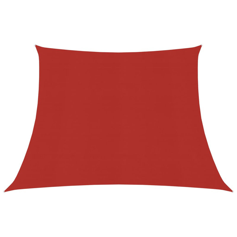 Dakota Fields Plastic Cover Retractable Freestanding Awning, Red, 400cm W x 200cm D
