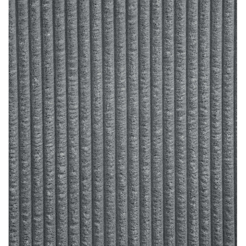 7 - Piece Upholstered Sectional, Dark Gray Corduroy