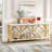Très longue table d'appoint 70,86 po, console 2 niveaux-209094320