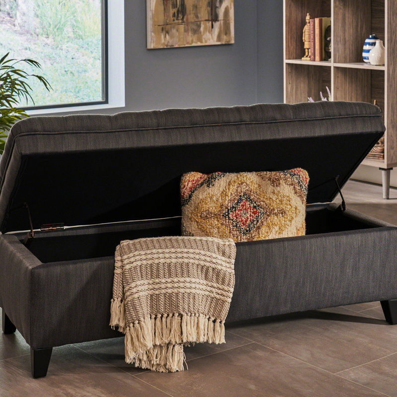 Gray Fabric Living Room - 50"Depth X 20.5"Width 18.3"Height Storage & Comfort 49.74D 20.06W 18.30H Redefine Your, Gray