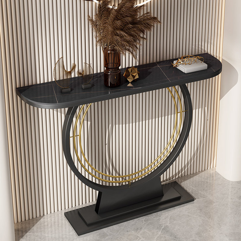 Console Table, Black, 31.5" H x 39.4" W x 11.8" D