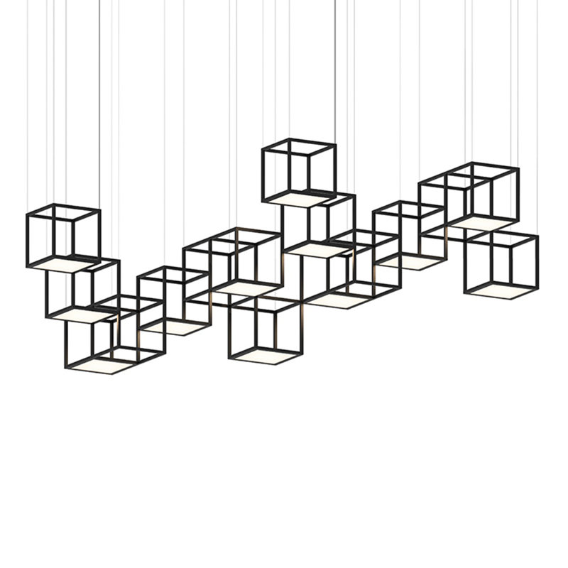 Cubix 12 - Light LED Chandelier, 12