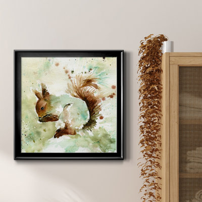 " Squirrel In Spring " Painting Print