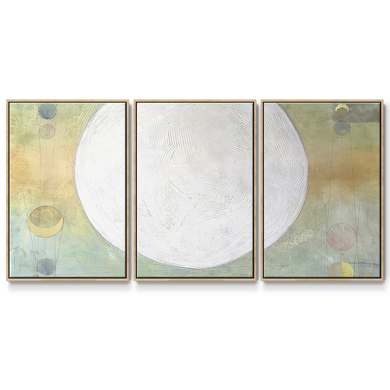 Celestial Skies I - Toile encadrée multi-pièces, Naturel, H 36 po x l 75 po x P 2 po