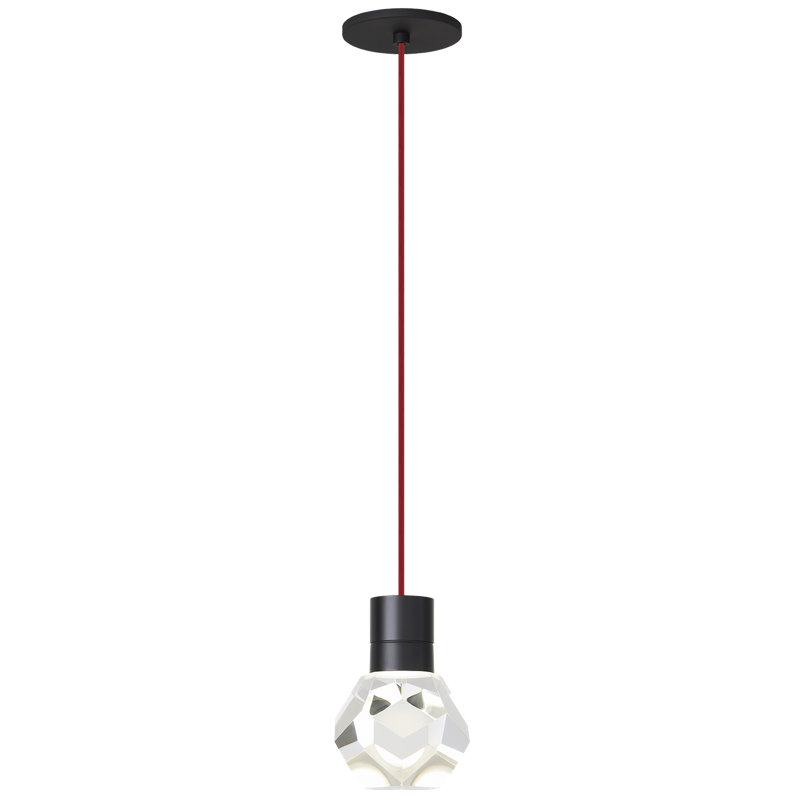 Kira 1 - Light LED Pendant, Black/Red