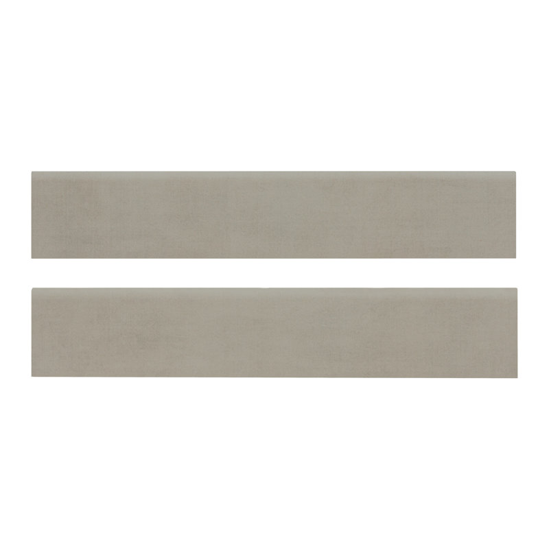 Bordure de tuile Jamboree Sumi 3 po x 18 po en porcelaine mate à bord arrondi, Sumi