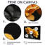 Monochromes de roses noires et jaunes Bloom II - roses, impression d'art mural-687167782-687167797