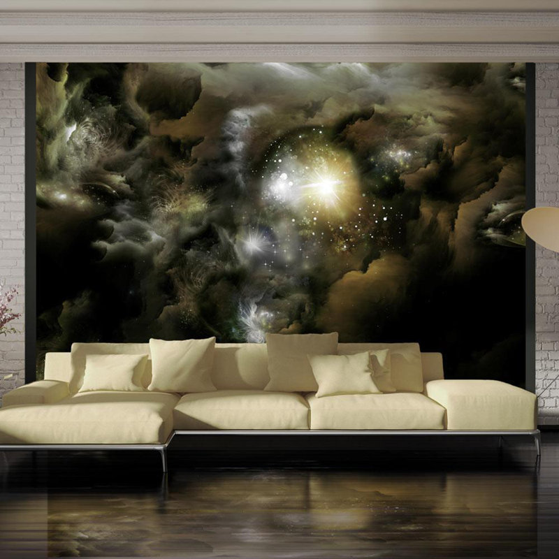 Murale énigme du cosmos, L 82 po x l 118 po