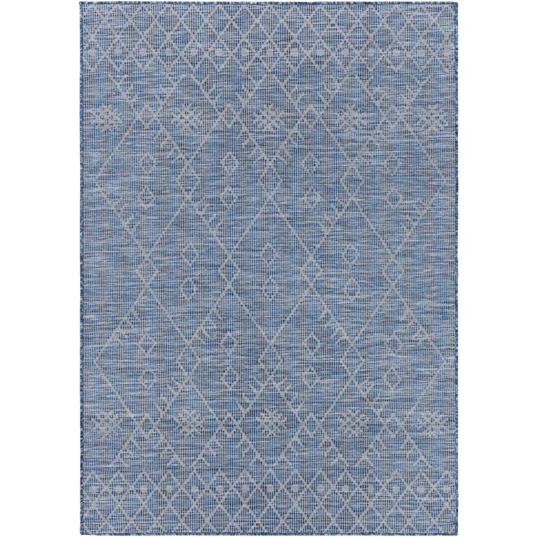 Tapis intérieur / extérieur bleu Winifred