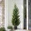 Ensemble de 2 plantes artificielles réalistes avec feuillage authentique, résistantes aux UV, pour l'intérieur et l'extérieur (salon, bureau, terrasse), 120 cm (47,28 pouces).-918159767